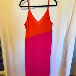 Lulu's Orange and Pink Swim Coverup